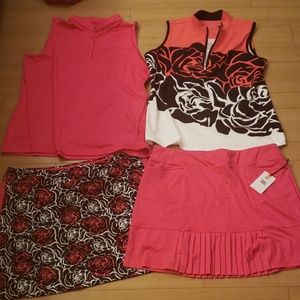 4 piece mix and match golf/tennis outfit